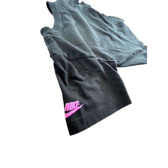Nike Girls Tee Boxy Black/Pink Size 3-4 - Picture 4 of 5